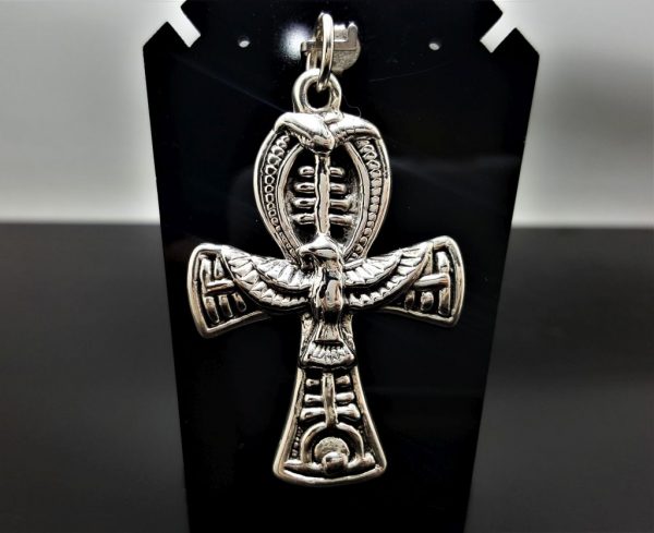Ankh 925 STERLING SILVER Pendant Egyptian Sacred Symbol of Life Talisman Amulet Good Luck