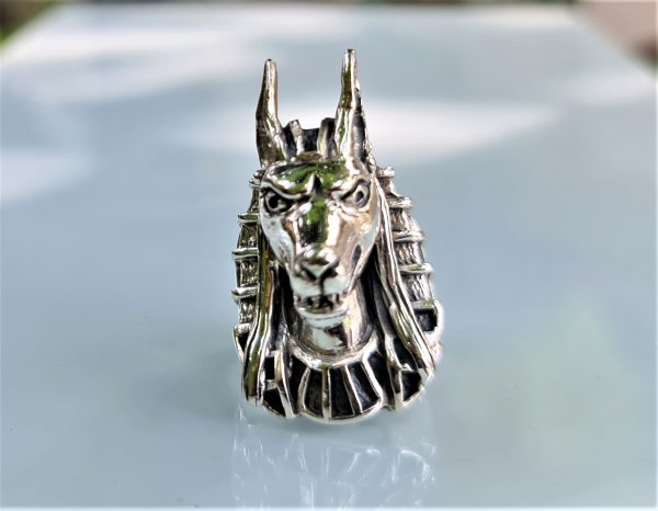 ANUBIS Ring Sterling Silver 925 Egyptian God Jackal-headed God Dog Ancient Egypt Sacred Symbol Talisman Amulet