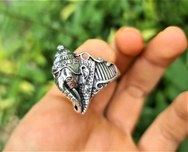 925 Sterling Silver Ganesh Ring Eliz