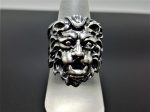 Lion Ring 925 STERLING SILVER Large Massive LION Head Royal Power Leo King Exclusive Gift Talisman