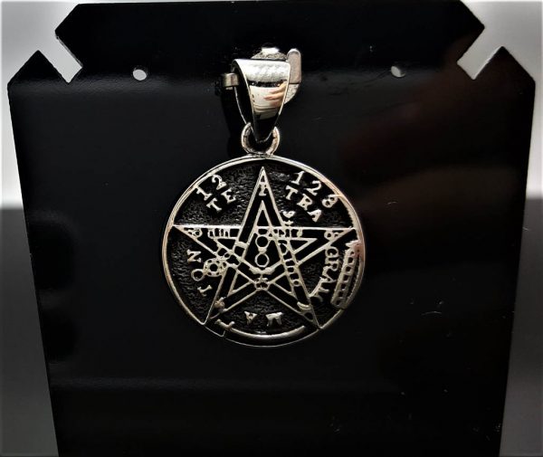 Pentagram Pendant 925 Sterling Silver Tetragrammaton Star Solomon Seal Sacred Symbols Talisman Protective Amulet Exclusive Gift