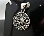 Pentagram Pendant 925 Sterling Silver Tetragrammaton Star Solomon Seal Sacred Symbols Talisman Protective Amulet Exclusive Gift
