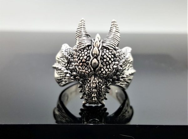 Celtic Dragon Ring Sterling Silver 925 Draco Mythological Creature Dragon Heart Game of Thrones Exclusive design