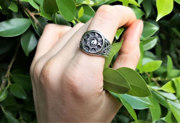 Sun&Moon Ring 925 Sterling Silver