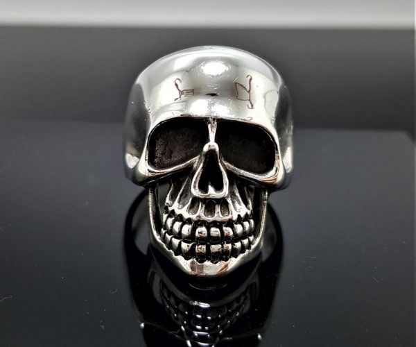 SKULL Ring Sterling Silver 925 Biker Rocker Punk Goth Brutal Exclusive Design