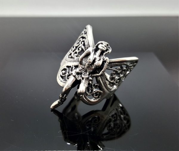 Fairy Elf Ring STERLING SILVER 925 Butterfly Angel Wings Beautiful Exclusive Gift