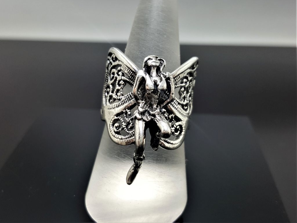 Fairy Elf Ring STERLING SILVER 925 Butterfly Angel Wings Beautiful ...