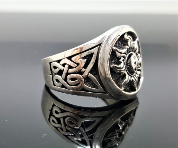 Sun&Moon Ring 925 Sterling Silver