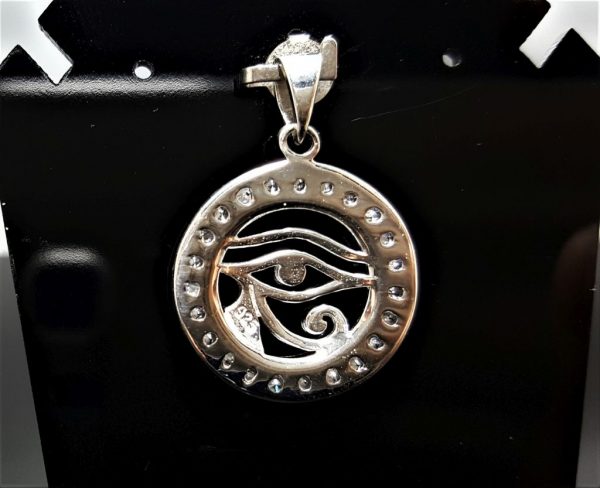 Eye of Horus Pendant 925 Sterling Silver Udjat Ancient Egyptian Talisman Egyptian Symbol of Protection Royal Power