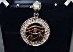 Eye of Horus Pendant 925 Sterling Silver Gold Plating Udjat Ancient Egyptian Talisman Egyptian Symbol of Protection Royal Power