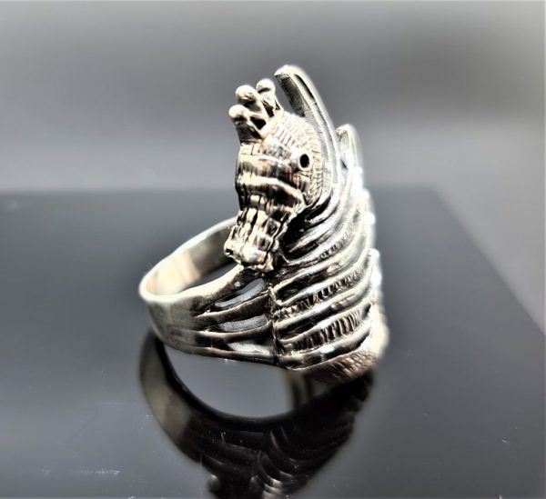 Seahorse Ring Sterling Silver 925 Ocean Sea Horse Nautical Talisman Gift