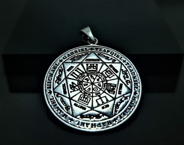 Seal of the Seven Archangels 925 STERLING SILVER Pendant Judaism Occult Esoteric Talisman Amulet Hermes Trismegistus As above, so below