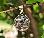 Star of David Pendant 925 STERLING SILVER Solomon Seal Sacred Symbols Talisman Protective Amulet Shield of David Exclusive Gift