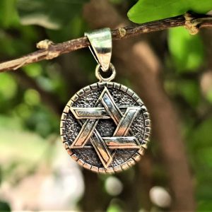 Star of David Pendant 925 STERLING SILVER Solomon Seal Sacred Symbols Talisman Protective Amulet Shield of David Exclusive Gift