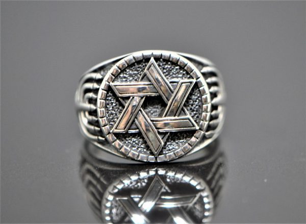Star of David Ring 925 STERLING SILVER Solomon Seal Menorah Sacred Symbols Talisman Protective Amulet Shield of David Exclusive Gift