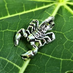 Scorpion Pendant STERLING SILVER 925 Scorpio Zodiac Sign Insect Rock Punk Goth Handmade Exclusive Design