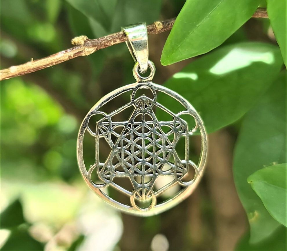 Metatron Cube Pendant STERLING SILVER 925 ELIZ Jewelry and Gems