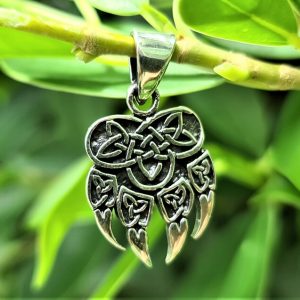 Wolf Paw Claw Sterling Silver 925 Pendant Viking Celtic Ornament Bear Paw Claw Slavic Veles Sacred Talisman Amulet