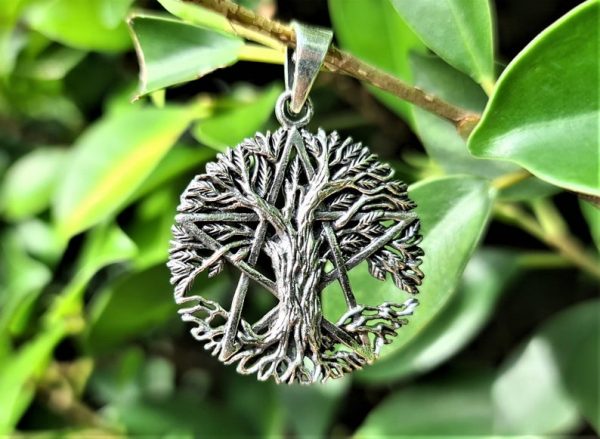 Silver Tree of Life Pentagram Pendant