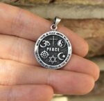 Sacred Symbols Pendant 925 Sterling Silver Spiritual Talisman