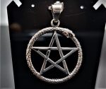 Silver Ouroboros Pentacle Pendant