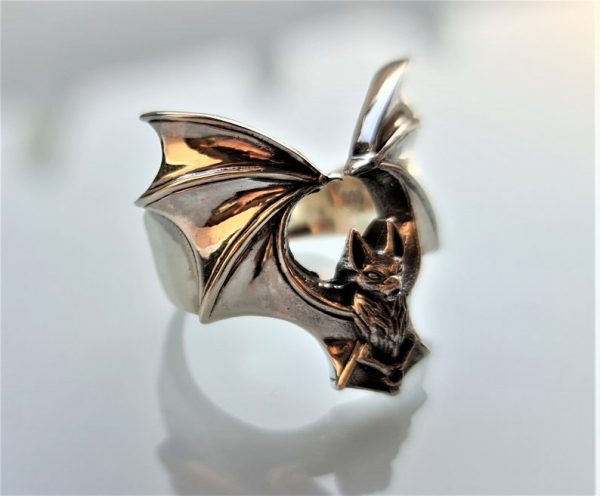Bat Ring 925 Sterling Silver