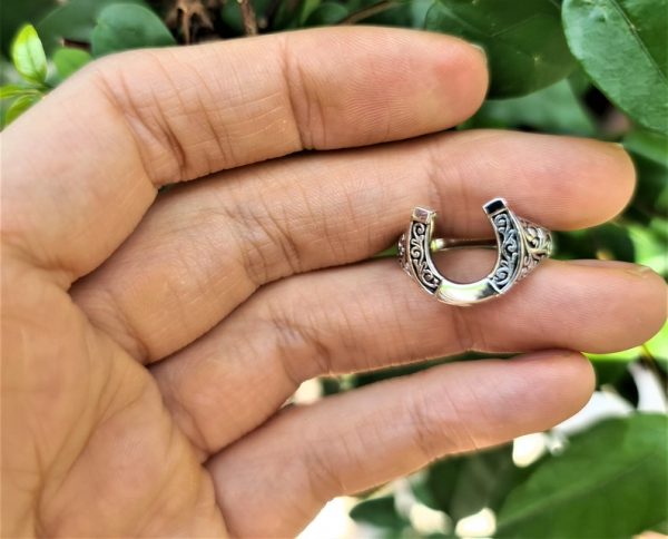 Horse Shoe Ring 925 Sterling Silver