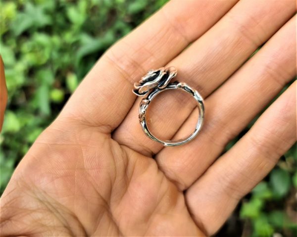 Rose Flower Ring 925 Sterling Silver