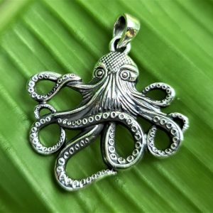 Silver Octopus Pendant