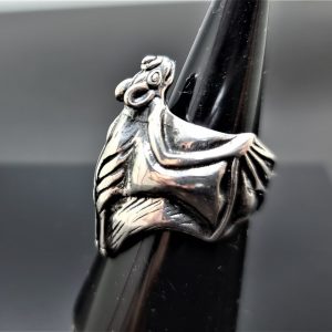 Silver Bat Ring