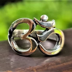 Silver Om Ring