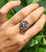 Double Snake Ouroboros Ring STERLING SILVER 925