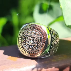 Mayan Calendar Ring 925 STERLING SILVER