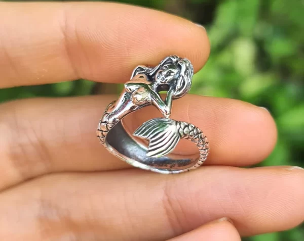 Mermaid Ring 925 STERLING SILVER