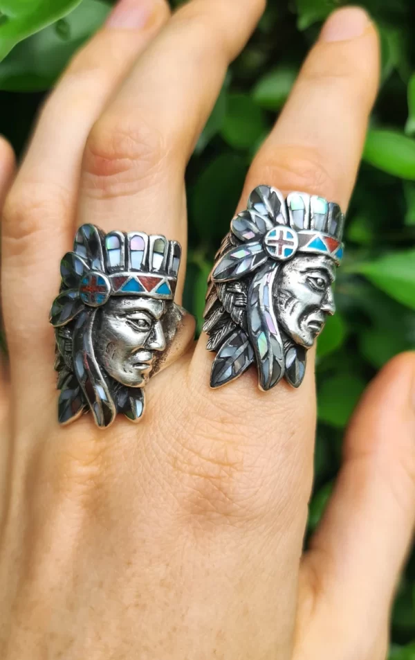 American Indian Ring 925 STERLING SILVER