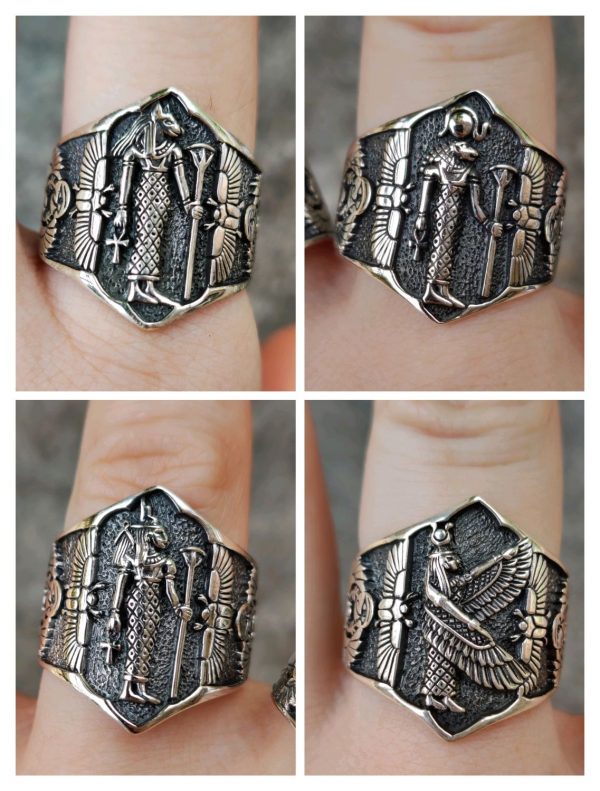 Isis Ring 925 STERLING SILVER Egyptian Talisman