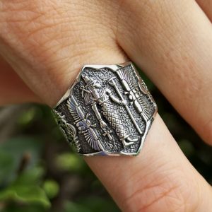 Isis Ring 925 STERLING SILVER Egyptian Talisman