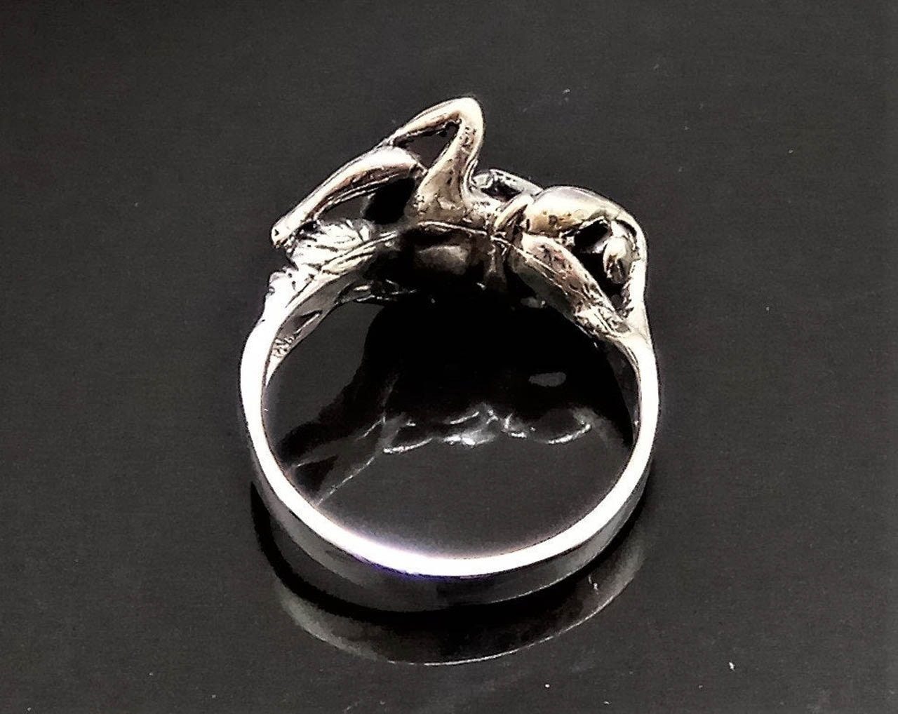 STERLING SILVER 925 Erotic Ring Kama Sutra Pose 69 Sexy Ring SEX Love Man W...