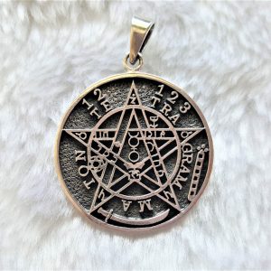 Pentagram 925 Sterling Silver Pendant Tetragrammaton Star Solomon Seal Sacred Symbols Talisman Protective Amulet Exclusive Gift