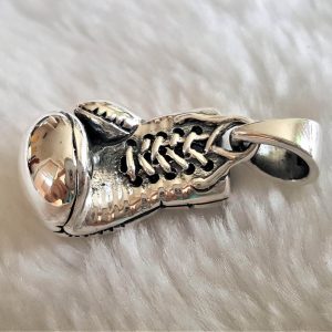925 STERLING SILVER Boxing Glove Pendant Charm Champion Sport Exclusive Gift Heavy Duty Solid 20 grams
