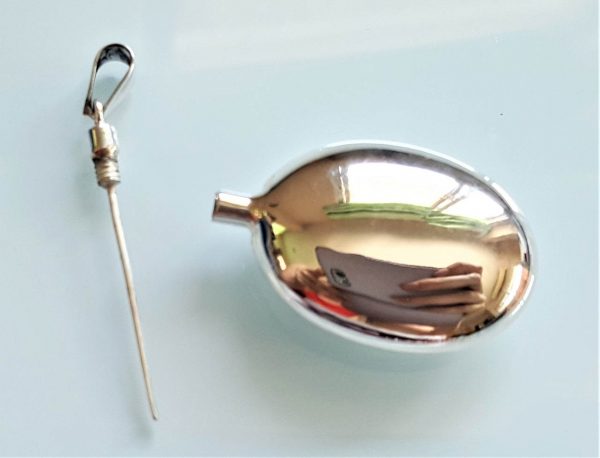 Eliz Sterling Silver .925 Pendant Locket Water Tight Perfume/Essential Oil 3D Oval Shape Locket/Pendant