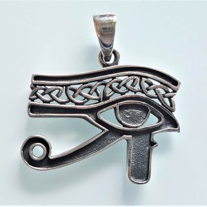 Eye of Horus Pendant 925 STERLING SILVER Ancient Egyptian Sacred Symbols Talisman Amulet