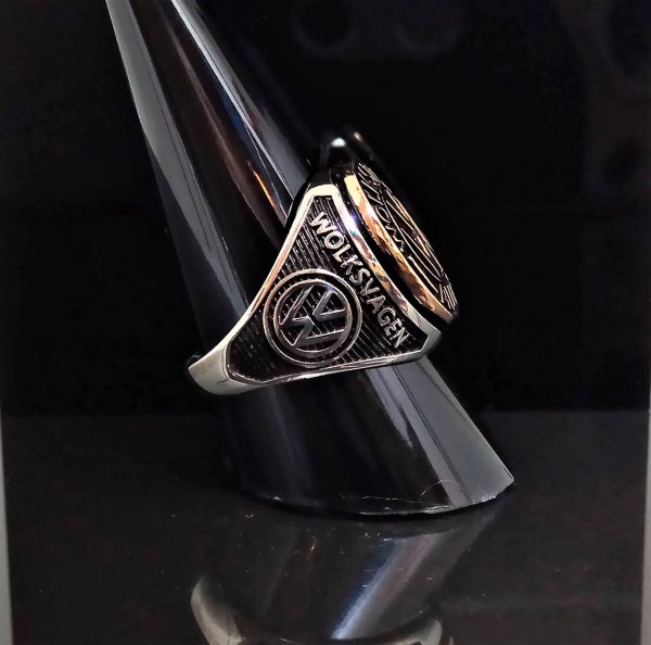 Eliz 925 Sterling Silver VOLKSWAGEN Car Men's Ring Exclusive Design Perfect Gift for him
