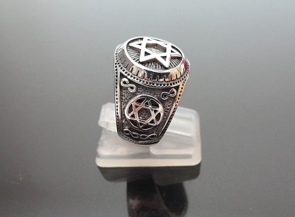 925 Sterling Silver Ring Star of David Infinity Sacred Symbols Talisman Protective Amulet Exclusive Gift