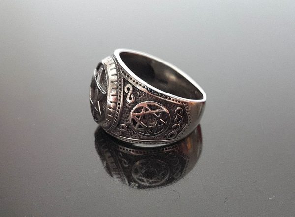 925 Sterling Silver Ring Star of David Infinity Sacred Symbols Talisman Protective Amulet Exclusive Gift