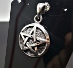925 Sterling Silver Pentagram Star Sacred Symbols Five Pointed Star Talisman Protective Amulet Exclusive Gift Pendant