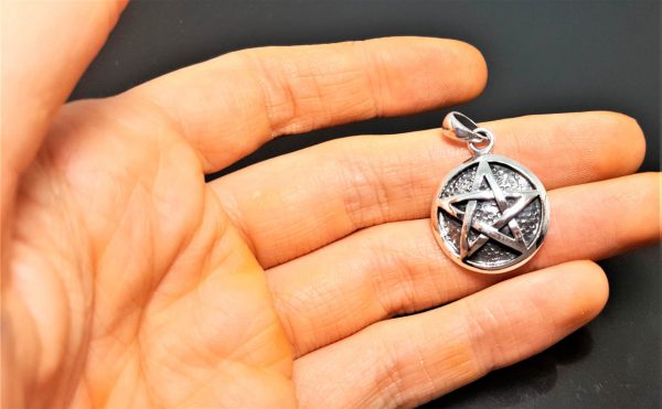 925 Sterling Silver Pentagram Star Sacred Symbols Five Pointed Star Talisman Protective Amulet Exclusive Gift Pendant