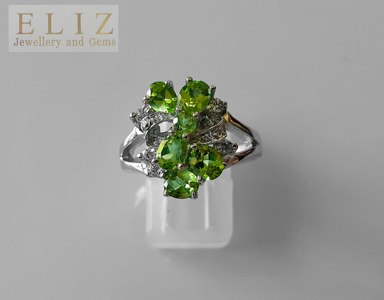 Gin and Grace Classic Peridot with 14k Yellow Gold Ring For Women/Girls For  Sale at 1stDibs