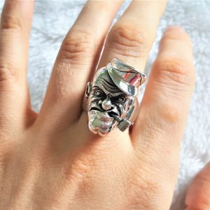 Sterling Silver 925 Popeye Ring Sailor Ring Muscles Cartoon Movable Pipe Gift Sea Talisman Anchor Heavy 19 grams