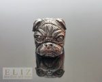 Pug Dog Ring 925 Sterling Silver Puppy Dog Pet Lover Exclusive Design Handmade Heavy 19 grams